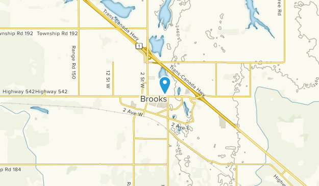 Brooks, Alberta Map