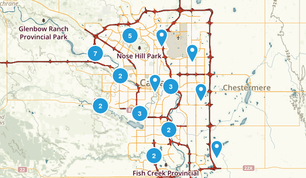 Calgary, Alberta Map