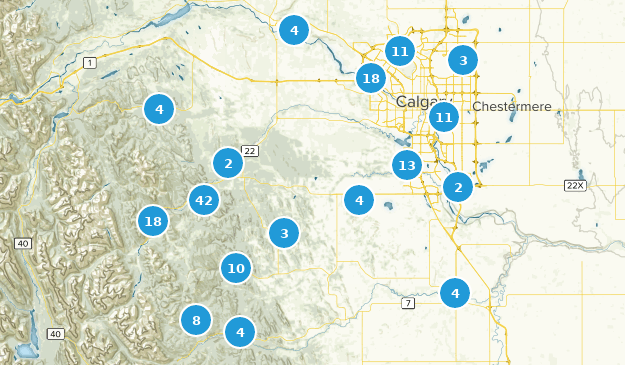 Calgary, Alberta Map