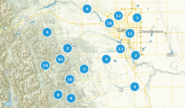 Calgary, Alberta Map