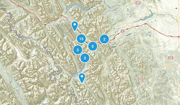 Canmore, Alberta Map