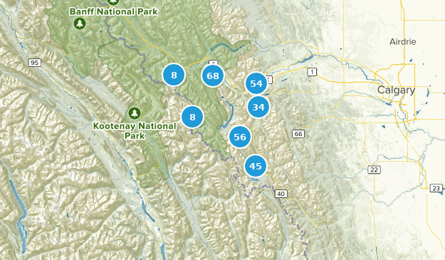 Canmore, Alberta Map