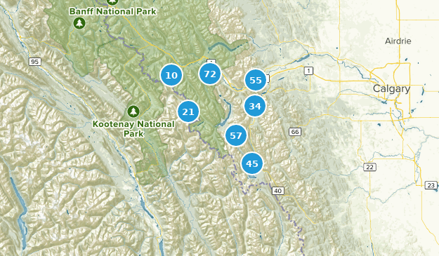 Canmore, Alberta Map