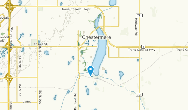 Chestermere, Alberta Map