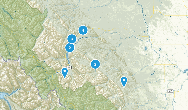 Clearwater County, Alberta Map