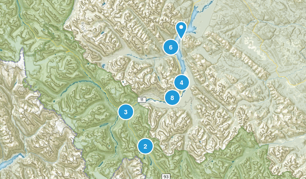 Cline River, Alberta Map