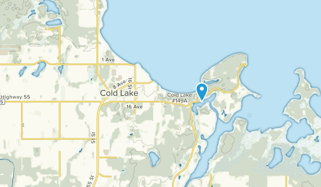 Cold Lake, Alberta Map