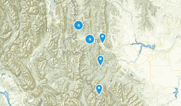 Crowsnest Pass, Alberta Map