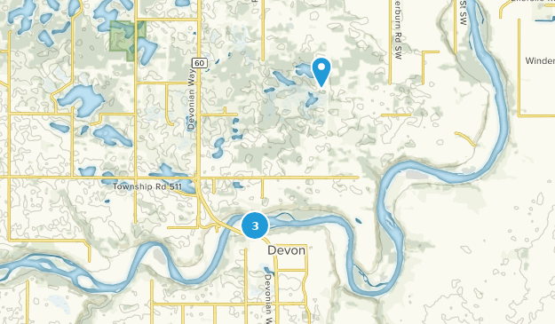 Devon, Alberta Map