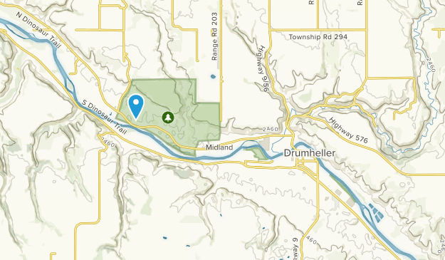 Drumheller, Alberta Map