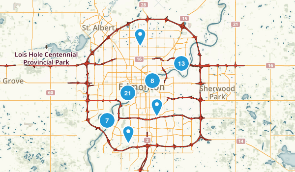 City map Edmonton Canada 3 10