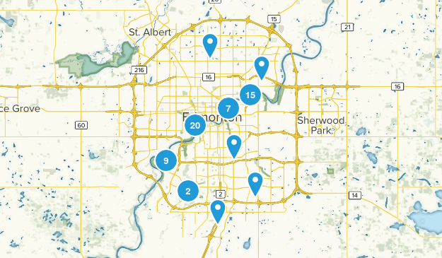 Edmonton, Alberta Map