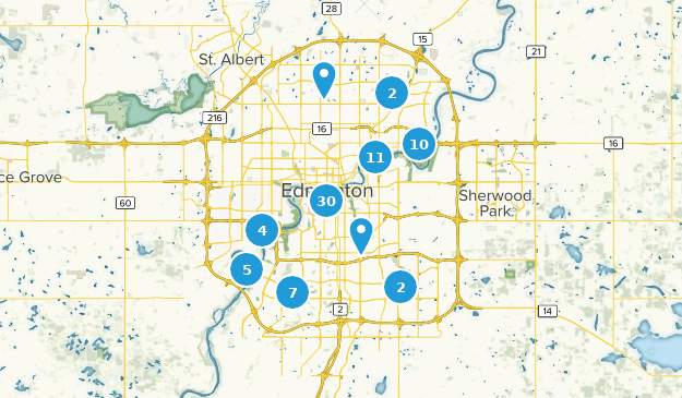 Edmonton, Alberta Map