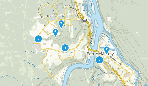 Fort McMurray, Alberta Map