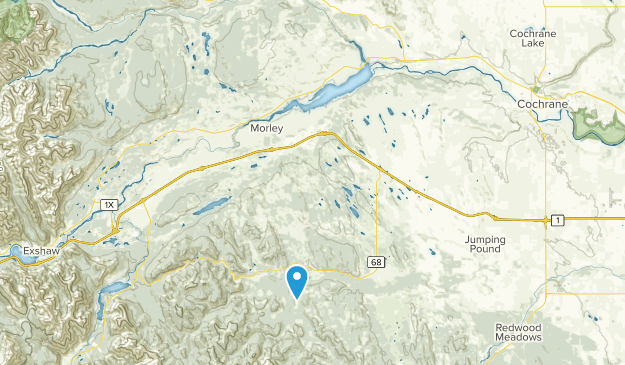 Ghost Lake, Alberta Map