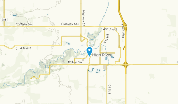 High River, Alberta Map