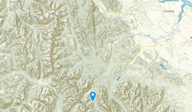 Hillcrest Mines, Alberta Map
