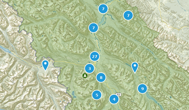 Jasper, Alberta Map