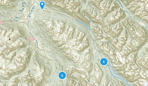 Jasper Park Lodge, Alberta Map
