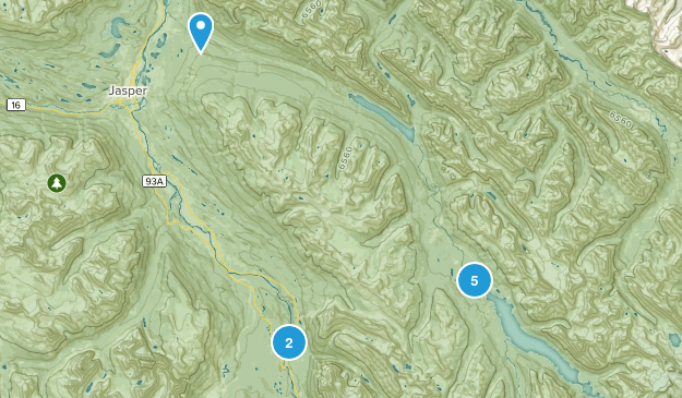 Jasper Park Lodge, Alberta Map
