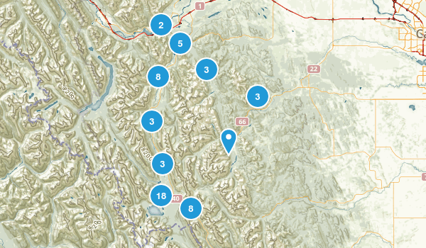 Kananaskis, Alberta Map