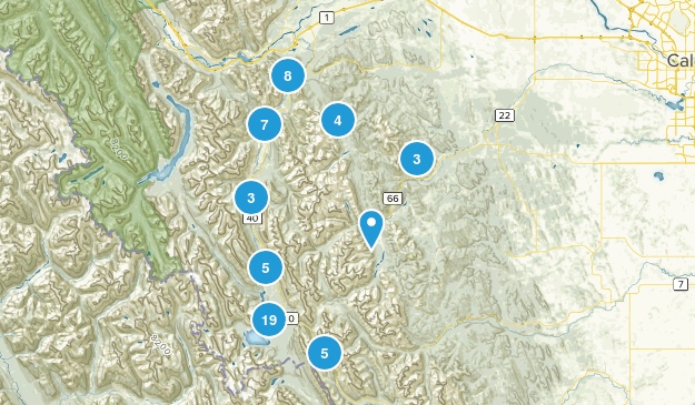 Kananaskis, Alberta Map