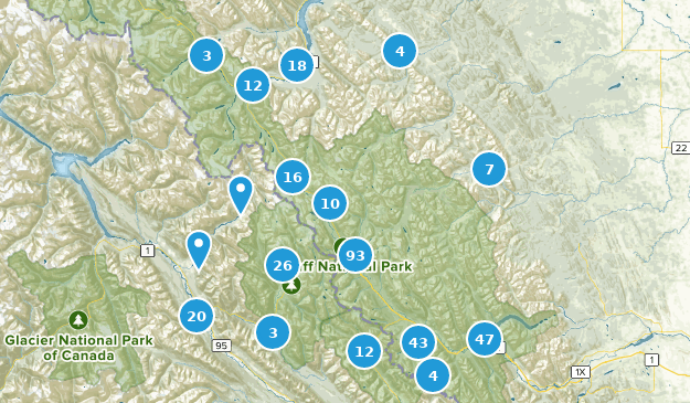 Lake Louise, Alberta Map