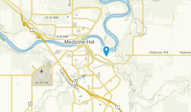Medicine Hat, Alberta Map