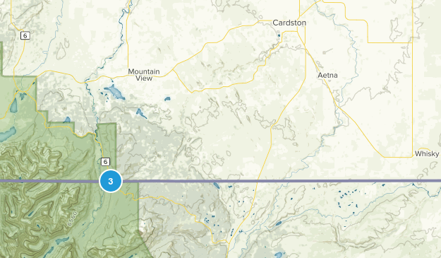 Mountain View, Alberta Map