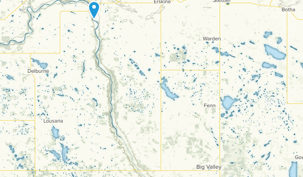 Nevis, Alberta Map