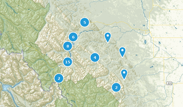 Nordegg, Alberta Map