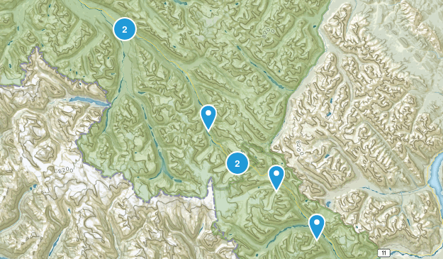 Nordegg, Alberta Map