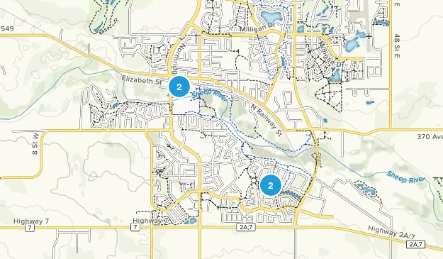 Okotoks, Alberta Map