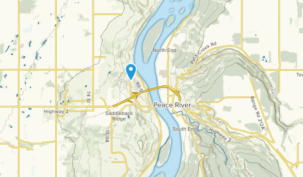 Peace River, Alberta Map