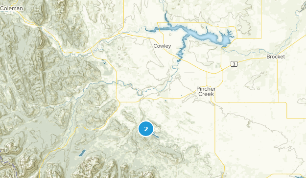 Pincher Creek Alberta Map - Best trails near pincher creek, alberta, canada