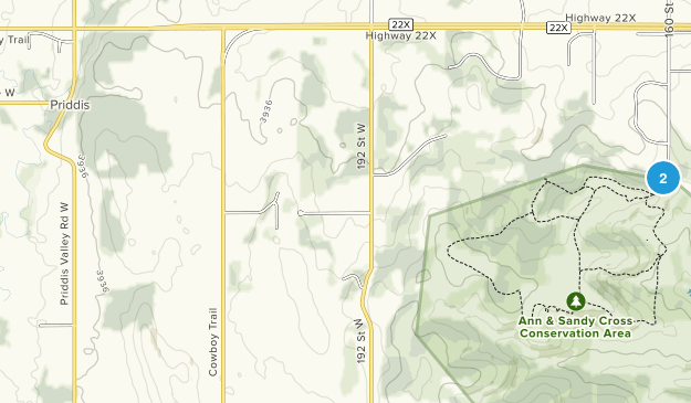 Priddis, Alberta Map