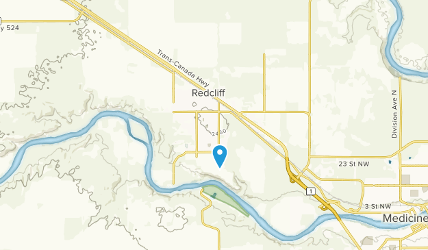 Redcliff, Alberta Map