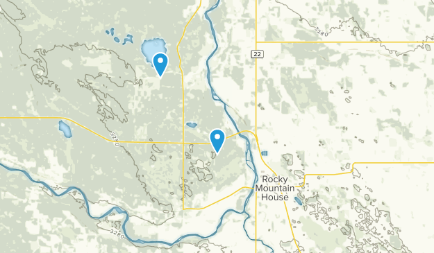 Rocky Mountain House, Alberta Map