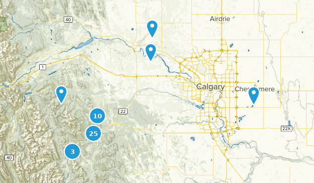 comté de Rocky View, Alberta Map