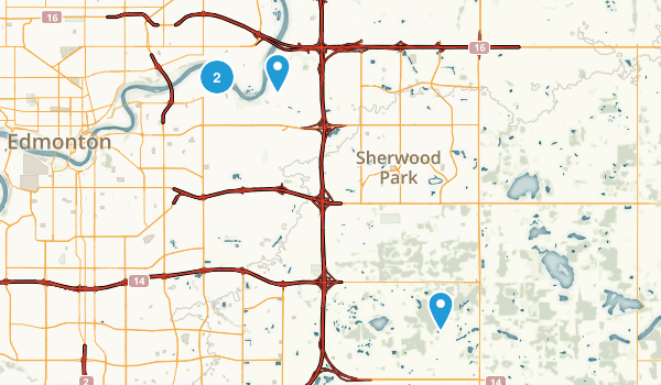 Sherwood Park, Alberta Map