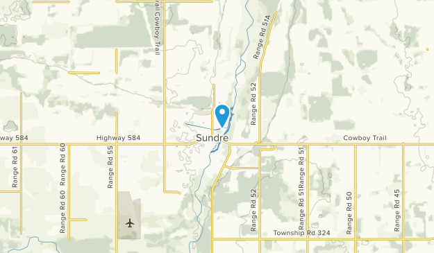Sundre, Alberta Map