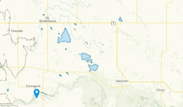 comté de Wheatland, Alberta Map
