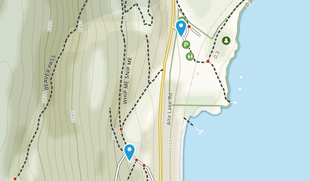 Alta Lake, British Columbia Map