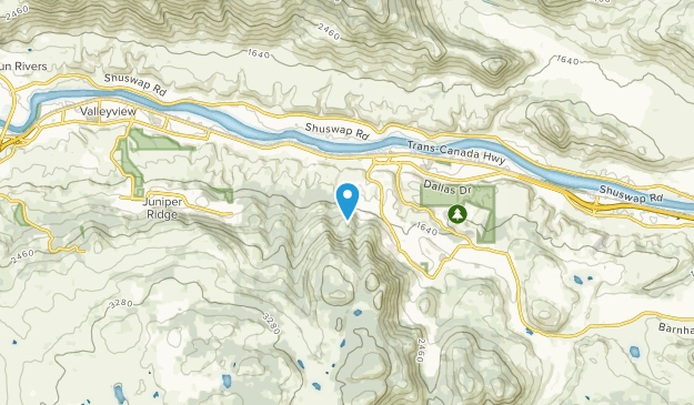 Barnhartvale, British Columbia Map