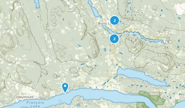 Bulkley-Nechako B, Columbia Británica Map