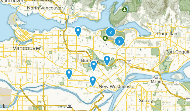 Burnaby, British Columbia Map
