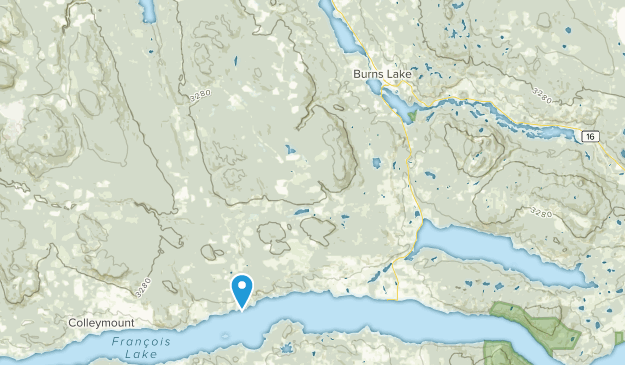 Burns Lake, British Columbia Map