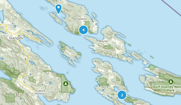 Capital G, British Columbia Map
