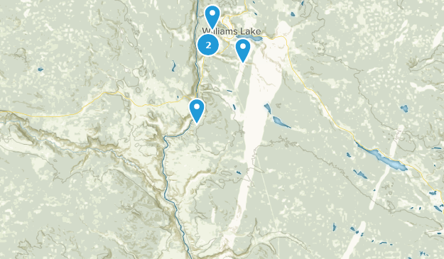 Cariboo E, Colombie-Britannique Map