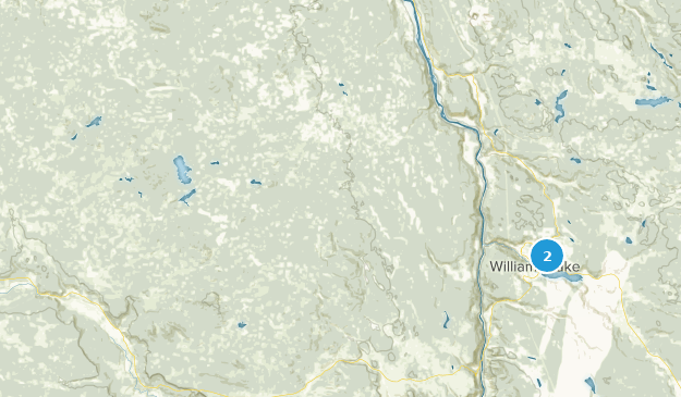 district régional de Cariboo, Colombie-Britannique Map
